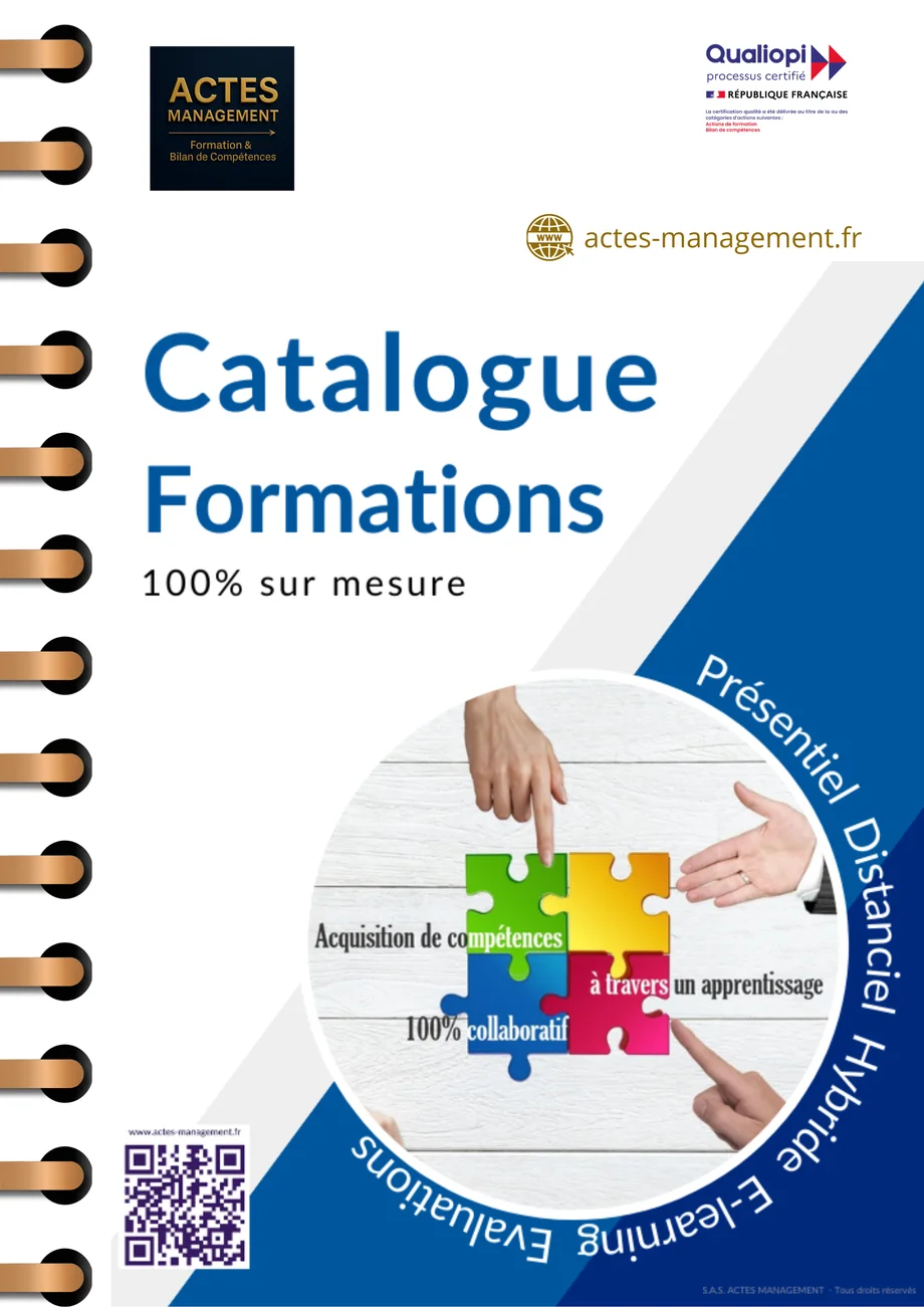 Catalogue officiel des formations ACTES MANAGEMENT